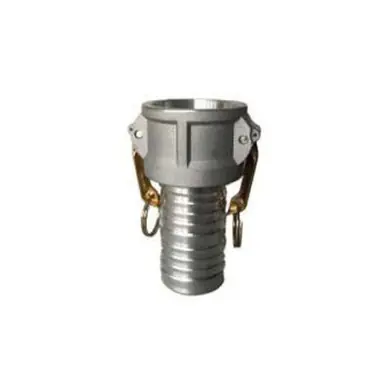 Midland Industries 61940 - Cam & Groove Coupler, 6" Type C x 6" Hose Barbed, Aluminum