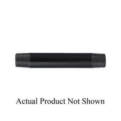Midland Industries 71081 - Seamless Pipe Nipple, 3/4" MPT x 3/4" MPT, 1-1/2" L, Steel, Black, SCH 40
