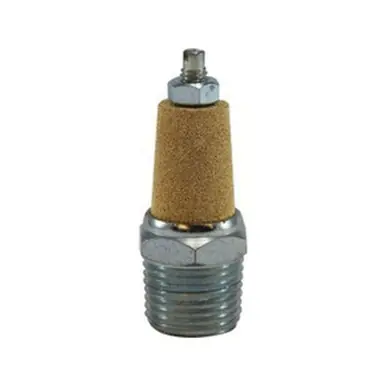 Midland Industries 28380 - Muffler w/ Flow Adjustment, 1/4" Nominal, MPT, Brass