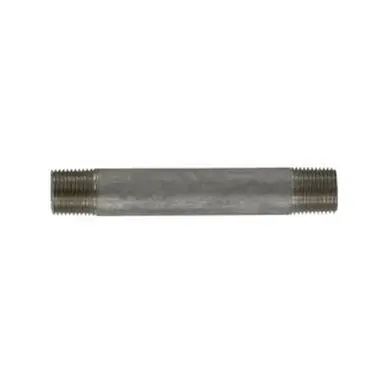 Midland Industries 49046 - Welded Pipe Nipple, 3/8" MPT x 3/8" MPT, 4" L, Stainless Steel, SCH 40