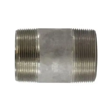 Midland Industries 52166 - Seamless Pipe Nipple, 2" MPT x 2" MPT, 5" L, Stainless Steel, SCH 80