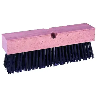 Weiler 42030 Wire Broom, 14" Block, 5" Trim, Flat Wire