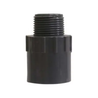 Midland Industries 836010 - Adapter, 1" MIP x 1" Slip, PVC, SCH 80 Schedule