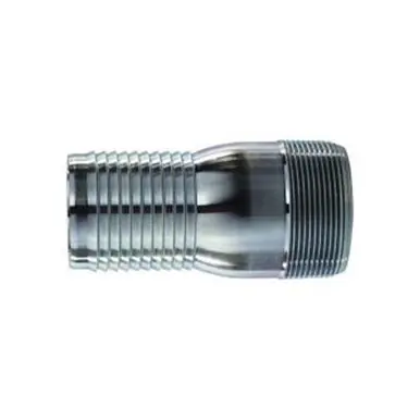 Midland Industries 973881 - Combination King Nipple, 8" Hose Barbed x 8" MPT, Steel, Zinc-Plated