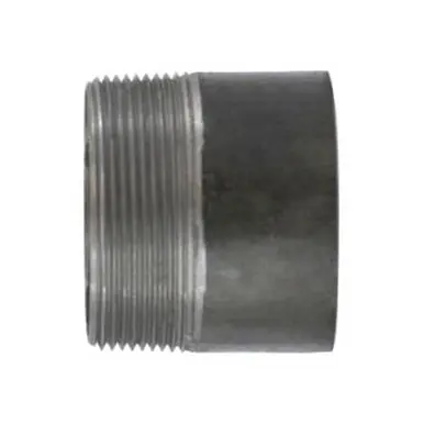 Midland Industries 57062T - Welded Pipe Nipple, 1/2" TOE x 1/2" Plain End, 2" L, Steel, Black, SCH