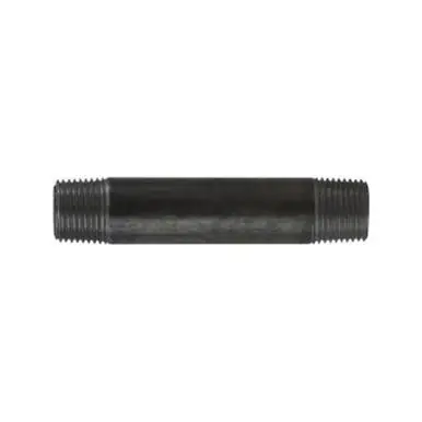 Midland Industries 57061 - Welded Pipe Nipple, 1/2" MPT x 1/2" MPT, 1-1/2" L, Steel, Black, SCH 40