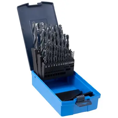 PFERD 20035 - HSS Twist Drill Bit Set 1/16 to 1/2", 118° Jobber Length, M2 Steel, 29pcs