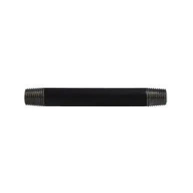 Midland Industries 59022SMLS - Seamless Pipe Nipple, 1/4" MPT x 1/4" MPT, 2" L, Steel, Black, SCH 80