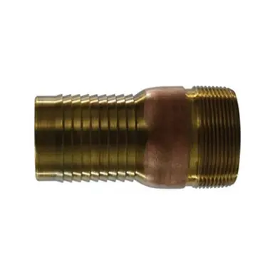 Midland Industries 973605 - Combination King Nipple, 2" Hose Barbed x 2" MPT, Brass