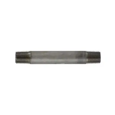Midland Industries 49034 - Welded Pipe Nipple, 1/4" MPT x 1/4" MPT, 10" L, Stainless Steel, SCH 40