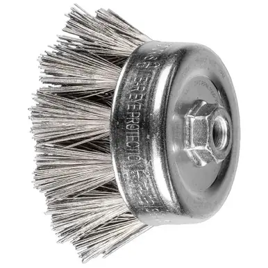PFERD 84352 2-3/4" OD Diamond coated wire cup brush 270 grit, 5/8-11 thread