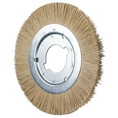 PFERD 84322 8" OD M-BRAD Wheel Brush, narrow face 600 grit Diamond, 2" keyed AH