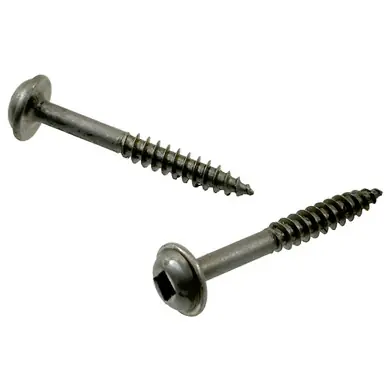 Richelieu PWSW17P7114PR - 7 x 1-1/4" Kreg-Style Fine-Thread Wood Screw 2 Sq. Pan Washer Head,