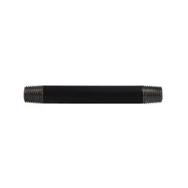 Midland Industries 59027SMLS - Seamless Pipe Nipple, 1/4" MPT x 1/4" MPT, 4-1/2" L, Steel, Black,