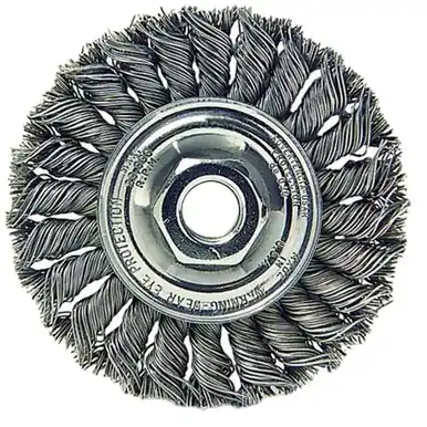 Weiler 08106 Wire Wheel, 6" x 1/2", Steel