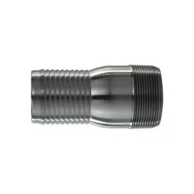 Midland Industries CNT-800-S - Combination King Nipple, 8" Hose Barbed x 8" MPT, Steel, Plain