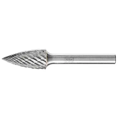 PFERD 28009 Carbide Bur - Tree (Pointed End), OMNI Cut 1/2" x 1/1" x 1/4" Shank - SG-5
