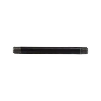 Midland Industries 59003SMLS - Seamless Pipe Nipple, 1/8" MPT x 1/8" MPT, 2" L, Steel, Black, SCH 80