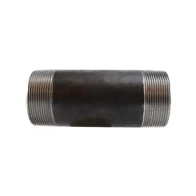 Midland Industries 59205SMLS - Seamless Pipe Nipple, 3" MPT x 3" MPT, 5" L, Steel, Black, SCH 80