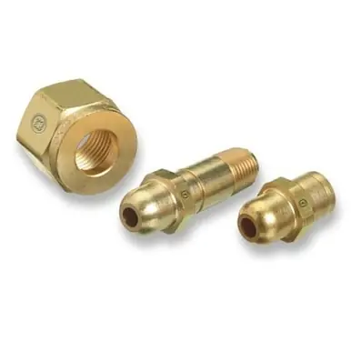 Western SS-63 Regulator Inlet Nipple, 1/4" NPT, 2.5", CGA-540, Oxygen, SS