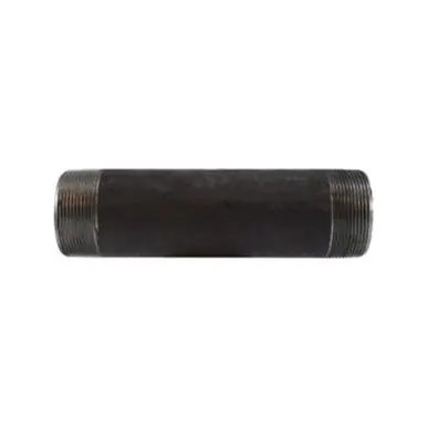 Midland Industries 59166SMLS - Seamless Pipe Nipple, 2" MPT x 2" MPT, 5" L, Steel, Black, SCH 80