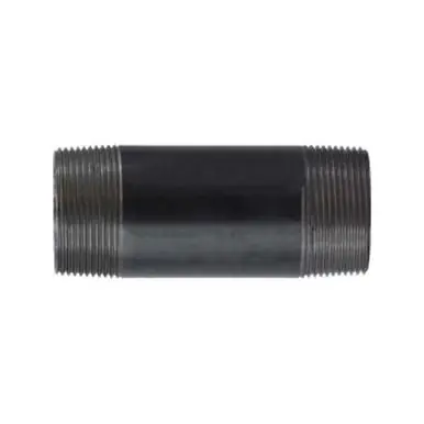 Midland Industries 57153 - Welded Pipe Nipple, 1-1/2" MPT x 1-1/2" MPT, 10" L, Steel, Black, SCH 40