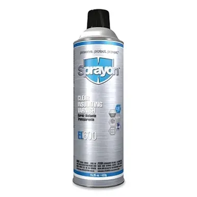 Sprayon SC0600000 EL600 Clear Insulating Varnish, 12 oz Aerosol