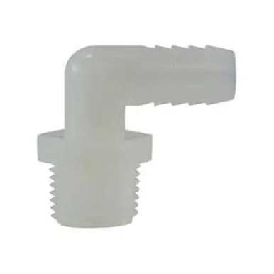 Midland Industries 33330W - 90° Elbow, 3/4" Hose Barbed x 1-1/4" MIP, Nylon