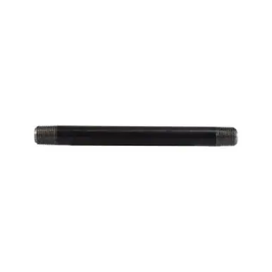 Midland Industries 59004SMLS - Seamless Pipe Nipple, 1/8" MPT x 1/8" MPT, 2-1/2" L, Steel, Black,