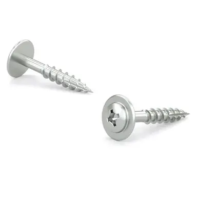 Richelieu PWMQC17ZX8114PR - 8 x 1-1/4" Wood Screw Quadrex Drive Pan Lg. Washer Hd, 6000ct