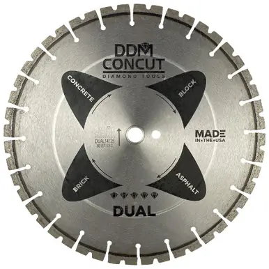 DDM Concut DUAL20125 - 20" x .125 x 1"/20mm Multipurpose Wet/Dry Diamond Blade