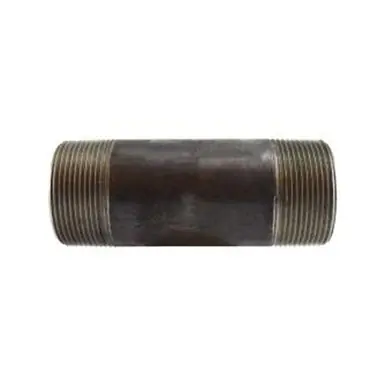 Midland Industries 59191SMLS - Seamless Pipe Nipple, 2-1/2" MPT x 2-1/2" MPT, 10" L, Steel, Black,