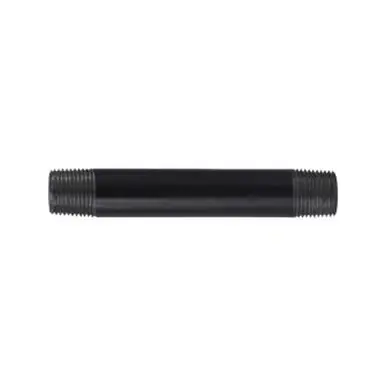 Midland Industries 57042 - Welded Pipe Nipple, 3/8" MPT x 3/8" MPT, 2" L, Steel, Black, SCH 40