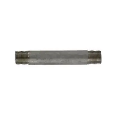 Midland Industries 49045 - Welded Pipe Nipple, 3/8" MPT x 3/8" MPT, 3-1/2" L, Stainless Steel, SCH