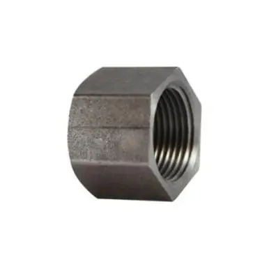 Midland Industries 67474 - Hex Cap, 3/4" NPT(F), Steel, Black, 150 lb