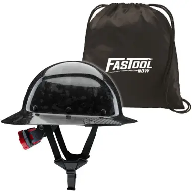 LIFT HDCF-24MKG - Dax Forged Carbon Gloss Black Hard Hat with Tote Bag