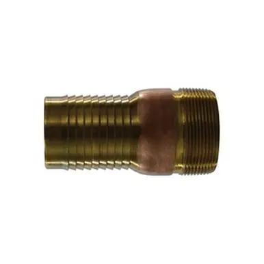 Midland Industries 973604 - Combination Nipple, 1-1/2" Hose Barbed x 1-1/2" MIP, Brass