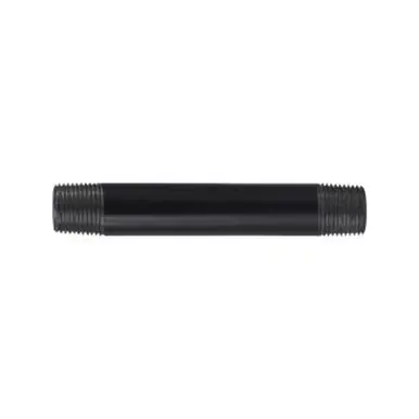 Midland Industries 57054 - Welded Pipe Nipple, 3/8" MPT x 3/8" MPT, 10" L, Steel, Black, SCH 40