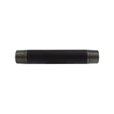 Midland Industries 59086SMLS - Seamless Pipe Nipple, 3/4" MPT x 3/4" MPT, 4" L, Steel, Black, SCH 80