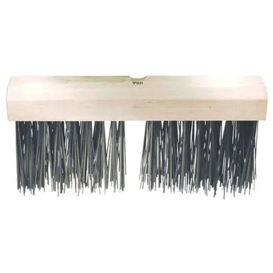 PFERD 89370 14" Flat Wire Heavy Sweep Broom, .017 x .059 Wire, 5" Trim (12pk)