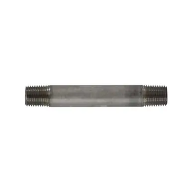 Midland Industries 49036 - Pipe Nipple, 1/4" 1/4", 12" L, Stainless Steel, SCH 40 Schedule