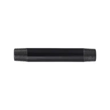 Midland Industries 71168 - Seamless Pipe Nipple, 2" MPT x 2" MPT, 6" L, Steel, Black, SCH 40