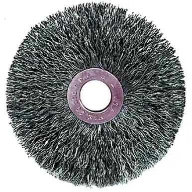 Weiler 15563 Copper Center Wire Wheel, 3" x 5/8", 0.0118" Steel Wire, 20000 RPM