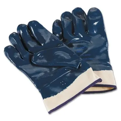 ActivArmr 27-805-10 Nitrile-Coated Gloves, Extra Rough Finish, Size 10, Blue (12pk)