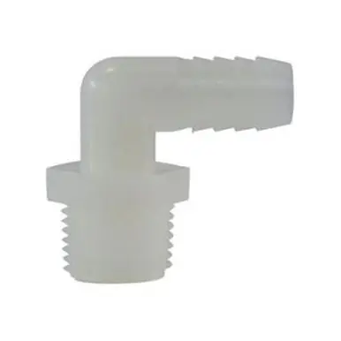 Midland Industries 33460W - 90° Elbow, 1" Hose Barbed x 1-1/4" MIP, Nylon