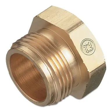 Western TN4-1 Torch Tip Nut, 7/8"-20 Hex Male, Brass