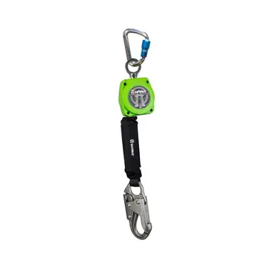 Safewaze 019-5048 - 6‘ Web Retractable with Steel Snap Hook & Aluminum Carabiner