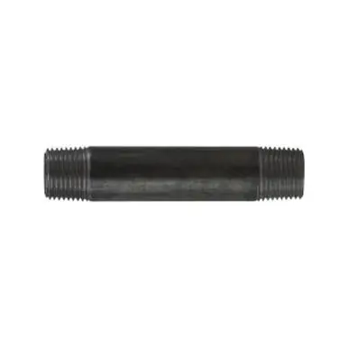 Midland Industries 57064 - Welded Pipe Nipple, 1/2" MPT x 1/2" MPT, 3" L, Steel, Black, SCH 40