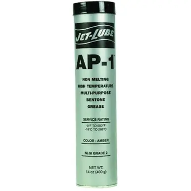 Jet-Lube 31550 AP-1 Hi-Temp Multi-Purpose Grease, 14 oz Cartridge (10pk)
