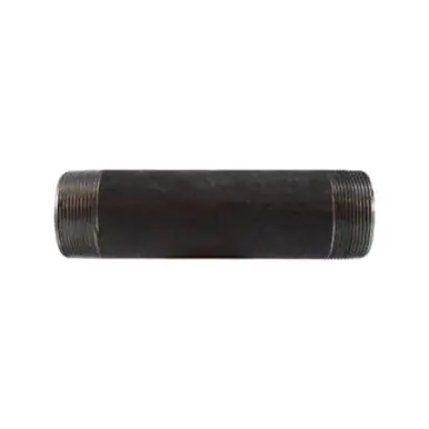 Midland Industries 59174SMLS - Seamless Pipe Nipple, 2" MPT x 2" MPT, 12" L, Steel, Black, SCH 80